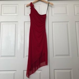 City Triangles Asymmetrical One Shoulder Dress